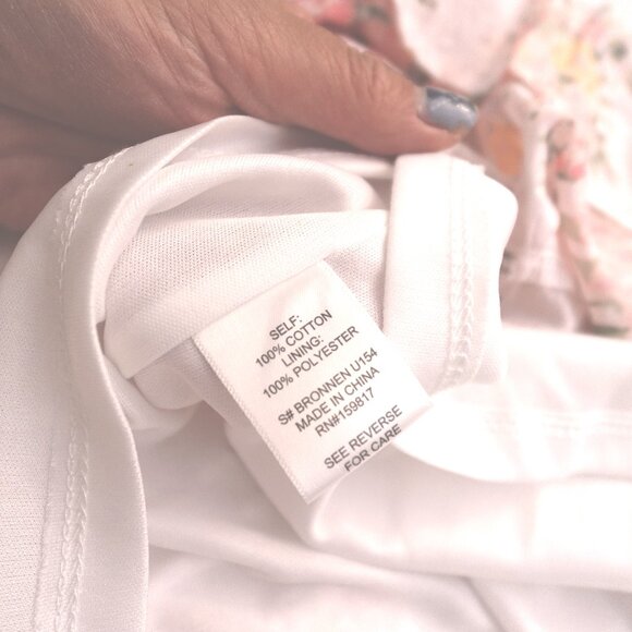 NWT Altar'd State ivory/multicolored floral back bow tight mini dress size L - Picture 6 of 6